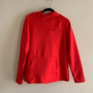 Nike dri fit red hoodie.